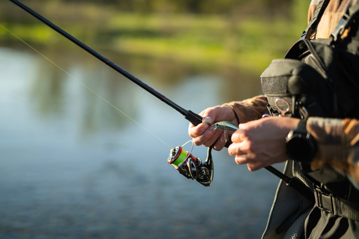 Person fishing